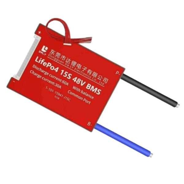 DALY BMS 15S 48V LiFePo4 60A Common Port Battery protection module.