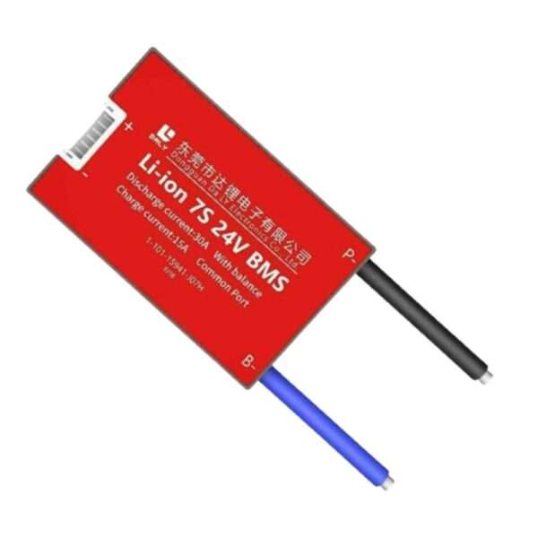DALY BMS 7S 24V Lithium ion 30A Common Port Battery protection module.