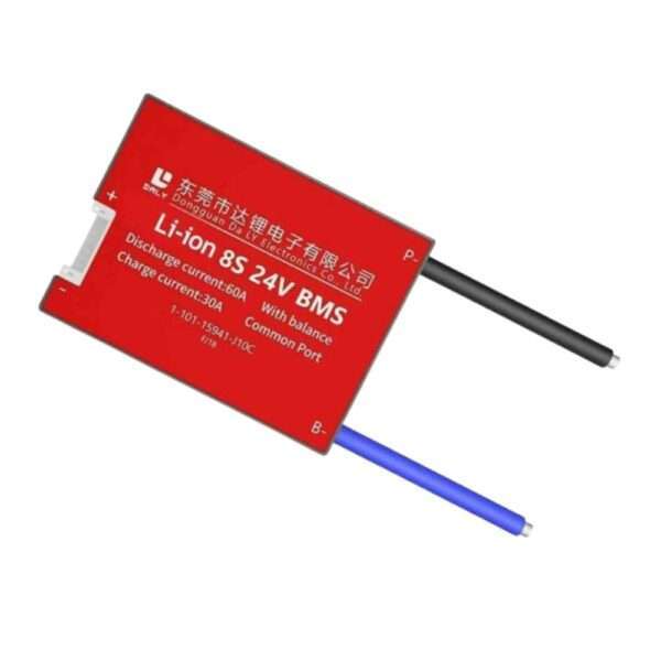 DALY BMS 8S 24V Lithium ion 60A Common Port Battery protection module.