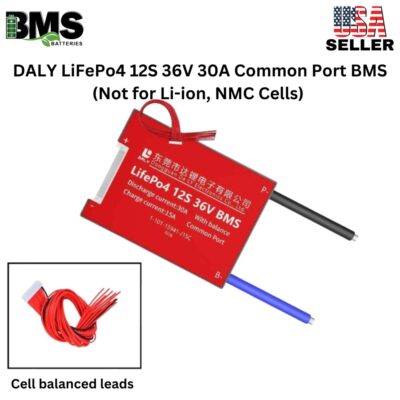 DALY BMS 12S 36V LiFePo4 30A Common Port Battery protection module