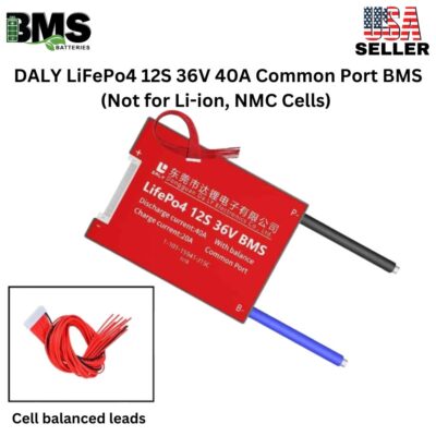DALY BMS 12S 36V LiFePo4 40A Common Port Battery protection module