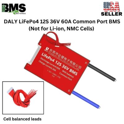 DALY BMS 12S 36V LiFePo4 60A Common Port Battery protection module