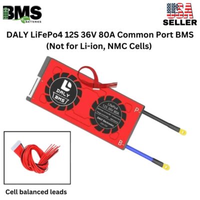 DALY BMS 12S 36V LiFePo4 80A Common Port Battery protection module