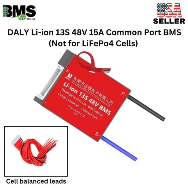 DALY BMS 13S 48V Lithium ion 15A Common Port Battery protection module