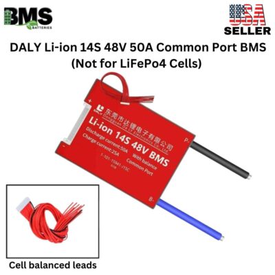 DALY BMS 14S 48V Lithium ion 50A Common Port Battery protection module.