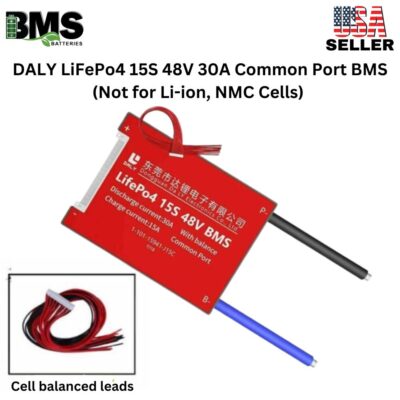 DALY BMS 15S 48V LiFePo4 30A Common Port Battery protection module.