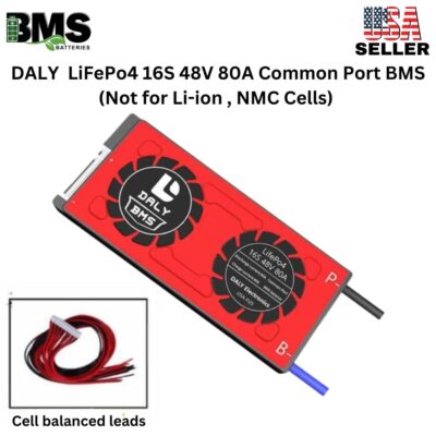 DALY BMS 16S 48V LiFePo4 80A Common Port Battery protection module