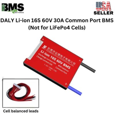 DALY BMS 16S 60V Lithium ion 30A Common Port Battery protection module