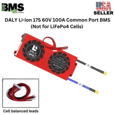 DALY BMS 17S 60V Lithium ion 100A Common Port Battery protection module