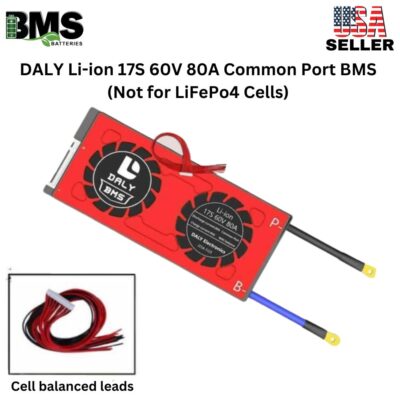 DALY BMS 17S 60V Lithium ion 80A Common Port Battery protection module