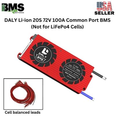 DALY BMS 20S 72V Lithium ion 100A Common Port Battery protection module.