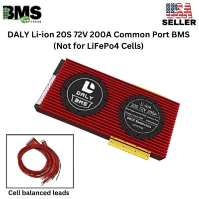 DALY BMS 20S 72V Lithium ion 200A Common Port Battery protection module.