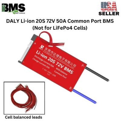 DALY BMS 20S 72V Lithium ion 50A Common Port Battery protection module.