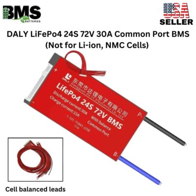 DALY BMS 24S 72V LiFePo4 30A Common Port Battery protection module
