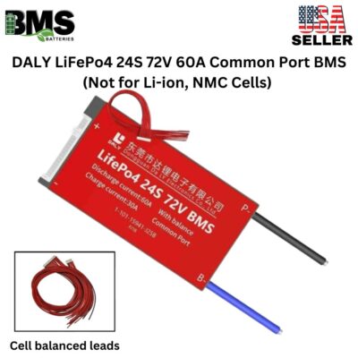 DALY BMS 24S 72V LiFePo4 60A Common Port Battery protection module
