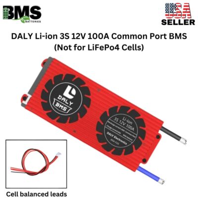 DALY BMS 3S 12V Lithium ion 100A Common Port Battery protection module