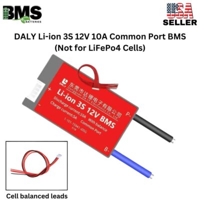 DALY BMS 3S 12V Lithium ion 10A Common Port Battery protection module