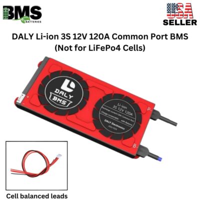 DALY BMS 3S 12V Lithium ion 120A Common Port Battery protection module