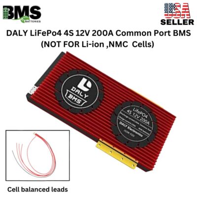 DALY BMS 4S 12V LiFePo4 200A Common Port Battery protection module