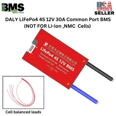 DALY BMS 4S 12V LiFePo4 30A Common Port Battery protection module