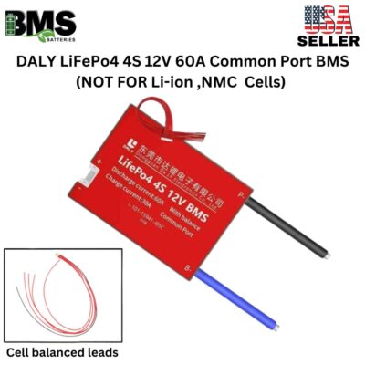 DALY BMS 4S 12V LiFePo4 60A Common Port Battery protection module