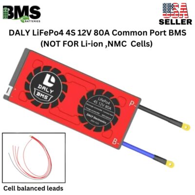DALY BMS 4S 12V LiFePo4 80A Common Port Battery protection module