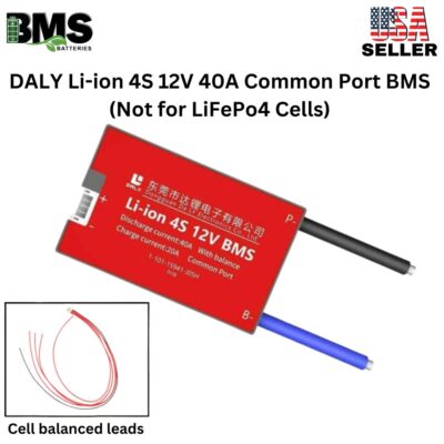 DALY BMS 4S 12V Lithium ion 40A Common Port Battery protection module.