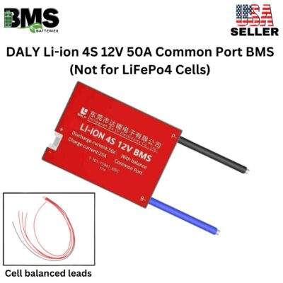 DALY BMS 4S 12V Lithium ion 50A Common Port Battery protection module.