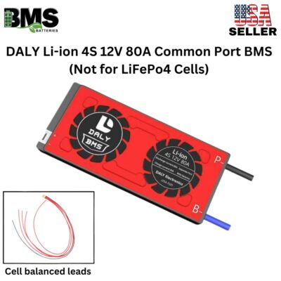 DALY BMS 4S 12V Lithium ion 80A Common Port Battery protection module.