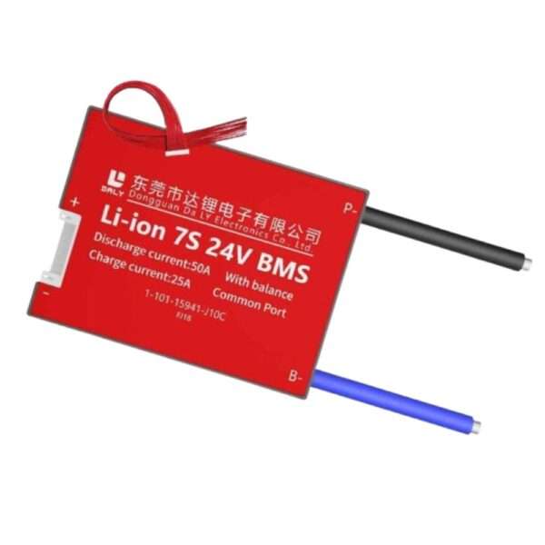 DALY BMS 7S 24V Lithium ion 50A Common Port Battery protection module.