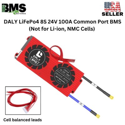 DALY BMS 8S 24V LiFePo4 100A Common Port Battery protection module