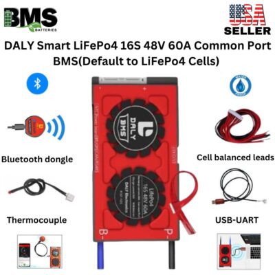 DALY Smart BMS 16S 48V 60A LiFePo4 Battery Protection Module