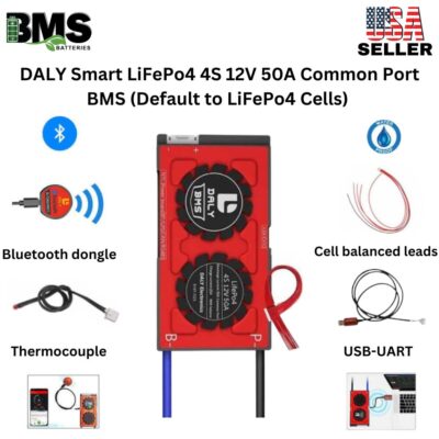 DALY Smart BMS 4S 12V 50A LiFePo4 Battery Protection Module