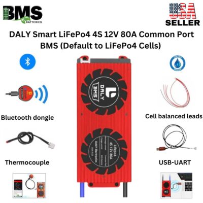 DALY Smart BMS 4S 12V 80A LiFePo4 Battery Protection Module