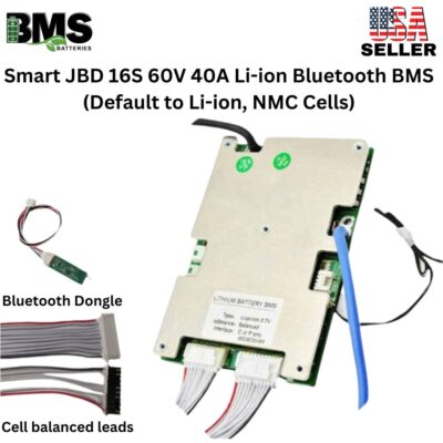 Smart Jiabaida (JBD) 16S 60V 40A Lithium ion Common Port Battery protection module.