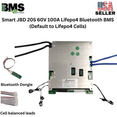 Jiabaida (JBD) Smart BMS 20S 60V 100A Lifepo4 Battery Protection Module with Bluetooth Dongle BMS