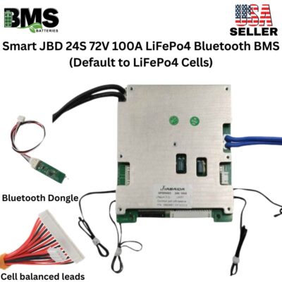 Smart Jiabaida (JBD) 24S 72V 100A LiFePo4 Common Port Battery protection module.