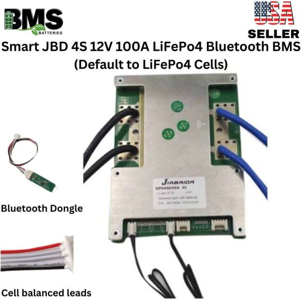 Smart Jiabaida (JBD) 4S 12V 100A LiFePo4Common Port Battery protection module