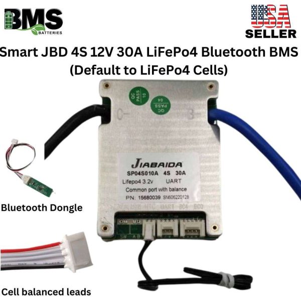 Smart Jiabaida (JBD) 4S 12V 30A LiFePo4Common Port Battery protection module