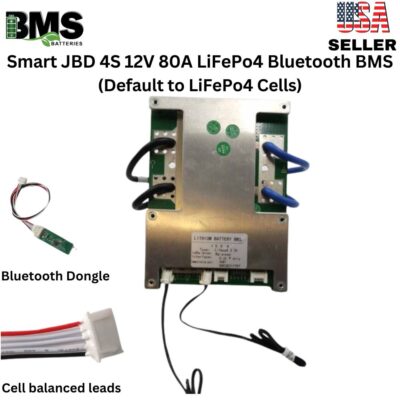 Smart Jiabaida (JBD) 4S 12V 80A LiFePo4 Common Port Battery protection module