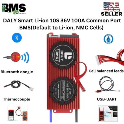 DALY Smart BMS 10S 36V 100A Lithium ion Battery Protection Module.