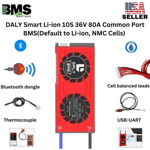 DALY Smart BMS 10S 36V 80A Lithium ion Battery Protection Module