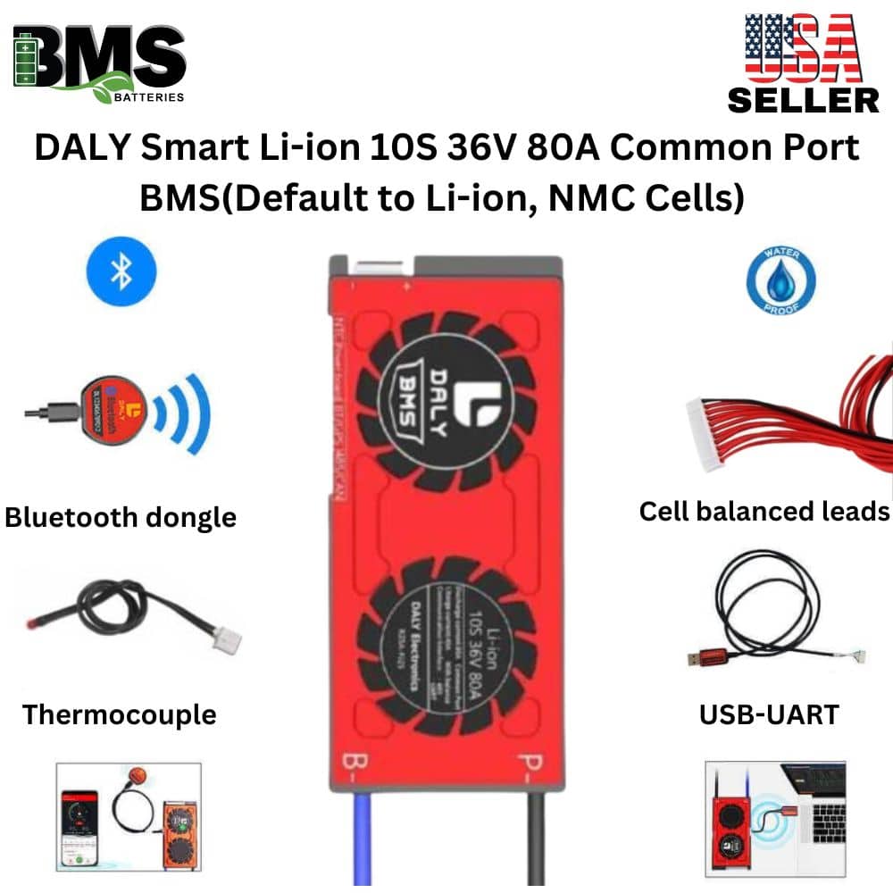 DALY Smart BMS 10S 36V 80A Lithium ion Battery Protection Module