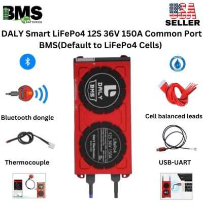 DALY Smart BMS 12S 36V 150A LiFePo4 Battery Protection Module
