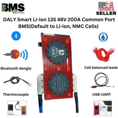 DALY Smart BMS 13S 48V 200A Lithium ion Battery Protection Module.