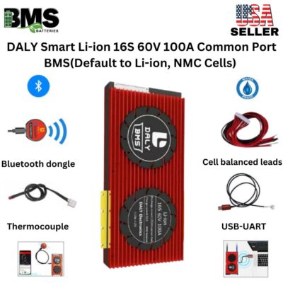 DALY Smart BMS 16S 60V 100A Lithium ion Battery Protection Module