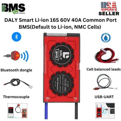DALY Smart BMS 16S 60V 40A Lithium ion Battery Protection Module