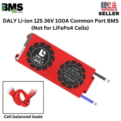 DALY BMS 12S 36V Lithium ion 100A Common Port Battery protection module