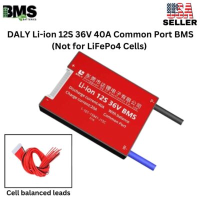 DALY BMS 12S 36V Lithium ion 40A Common Port Battery protection module