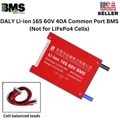 DALY BMS 16S 60V Lithium ion 40A Common Port Battery protection module